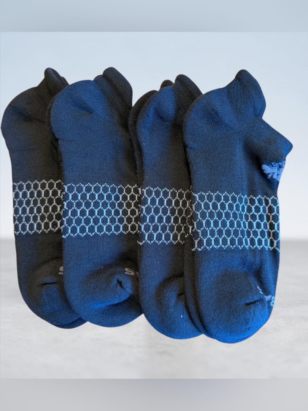Bombas Black Ankle Sock Bundle Size Large 4 Pair NWOT Athletic